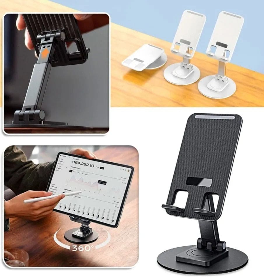 Soporte giratorio para celular y tablet 360°