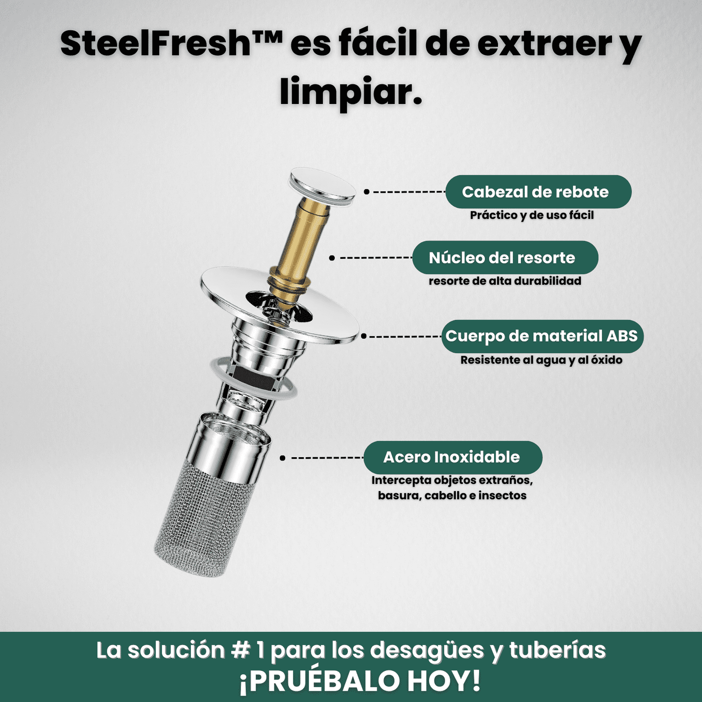 SteelFresh™ - Filtro Universal de Drenaje