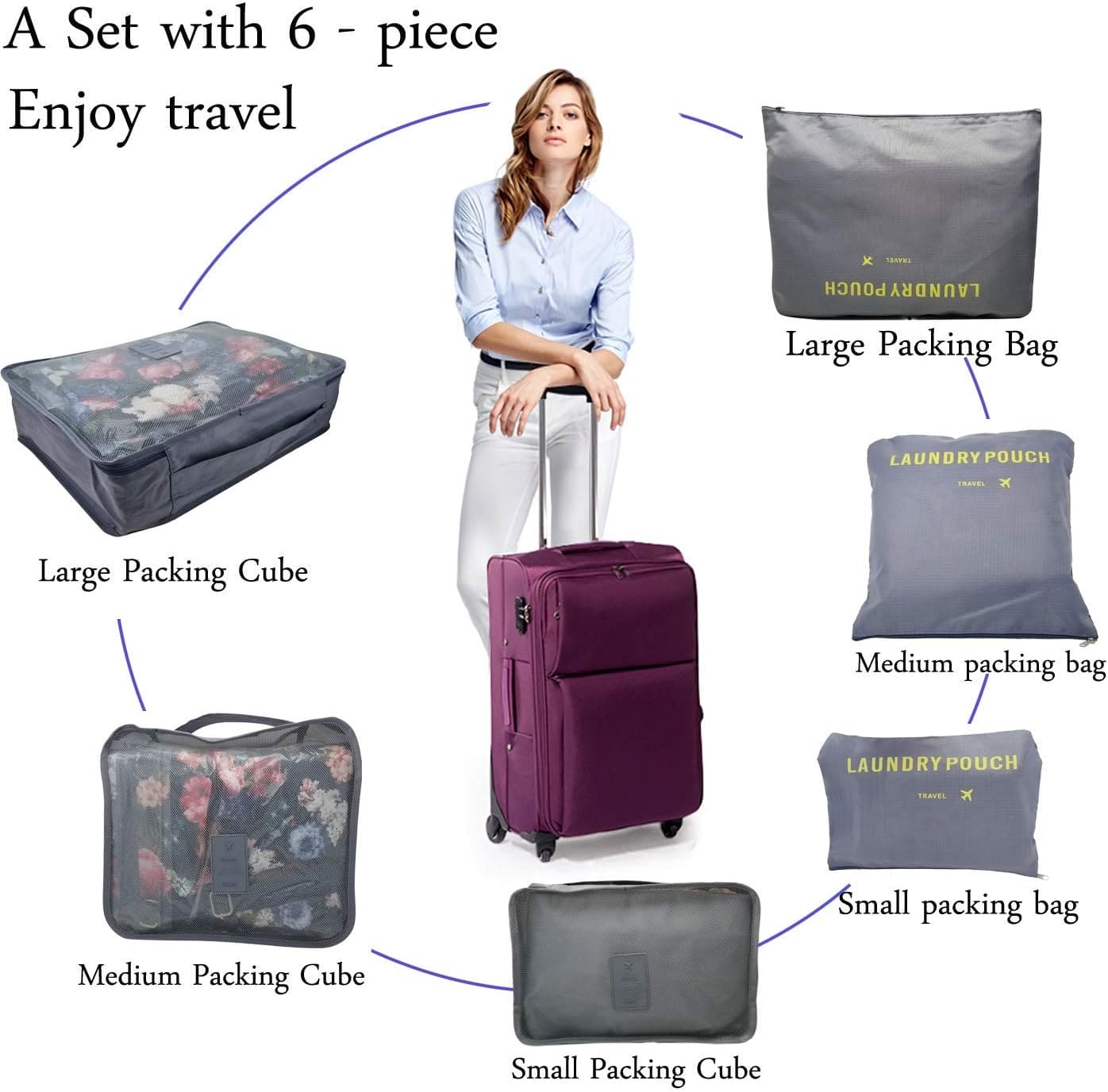 Set Organizador de viaje y hogar de 6 piezas