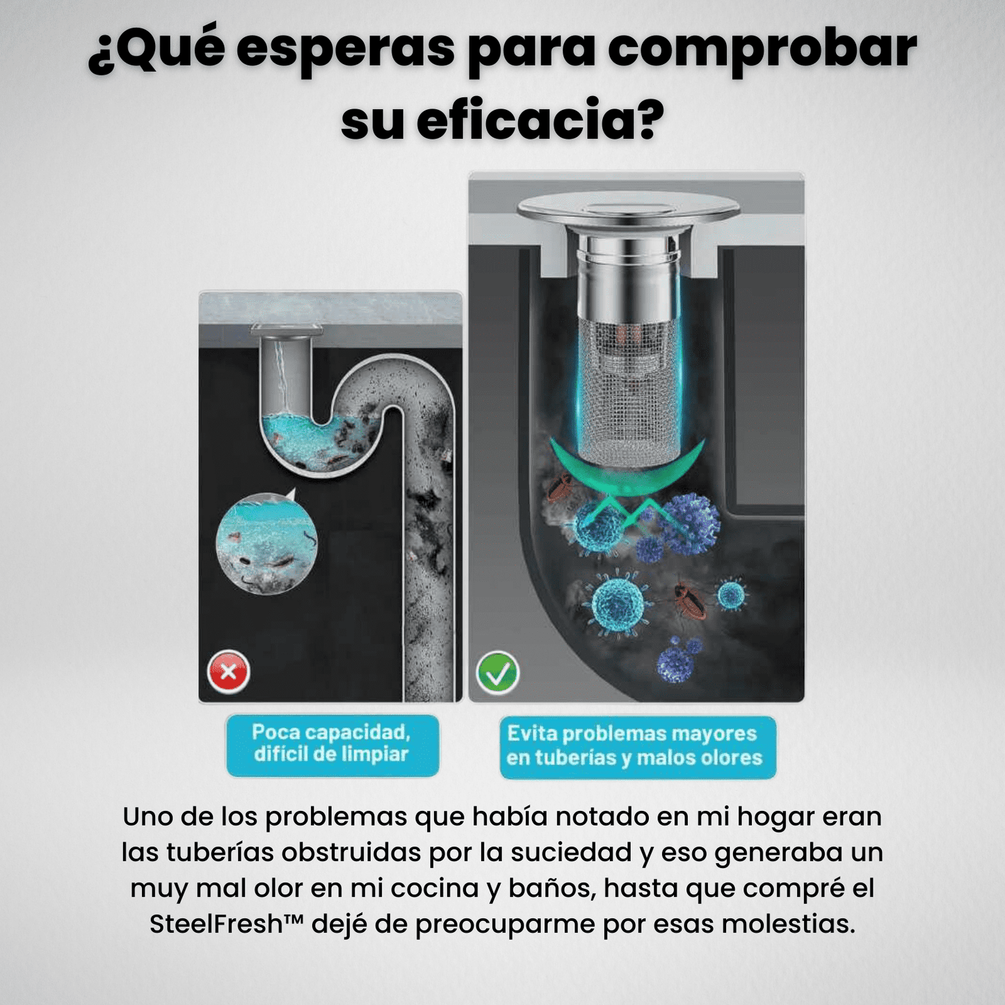 SteelFresh™ - Filtro Universal de Drenaje