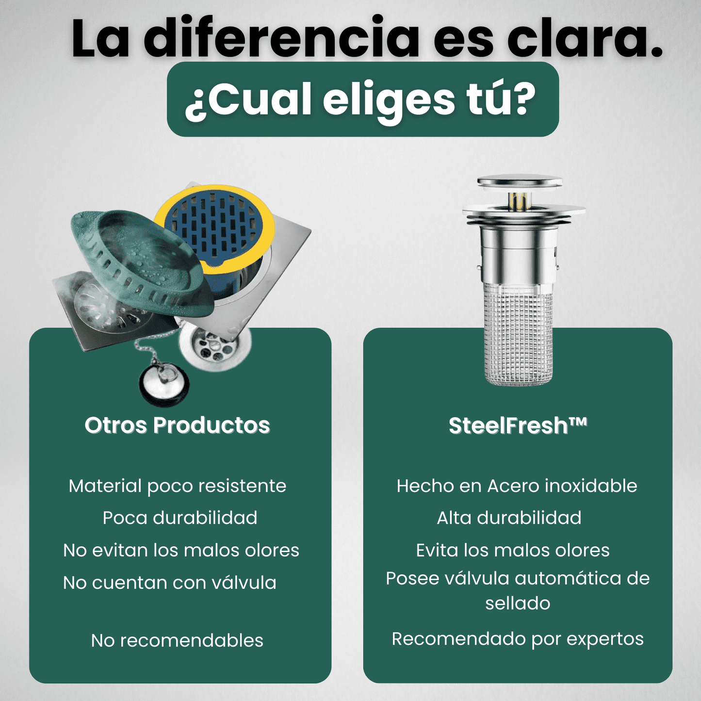 SteelFresh™ - Filtro Universal de Drenaje