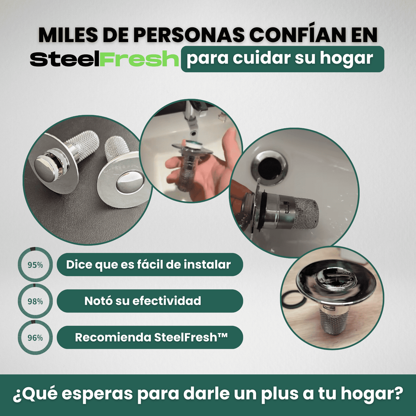 SteelFresh™ - Filtro Universal de Drenaje