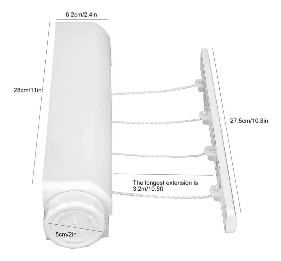 EasyDry: Tendedero Retráctil para Ropa