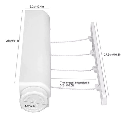 EasyDry: Tendedero Retráctil para Ropa