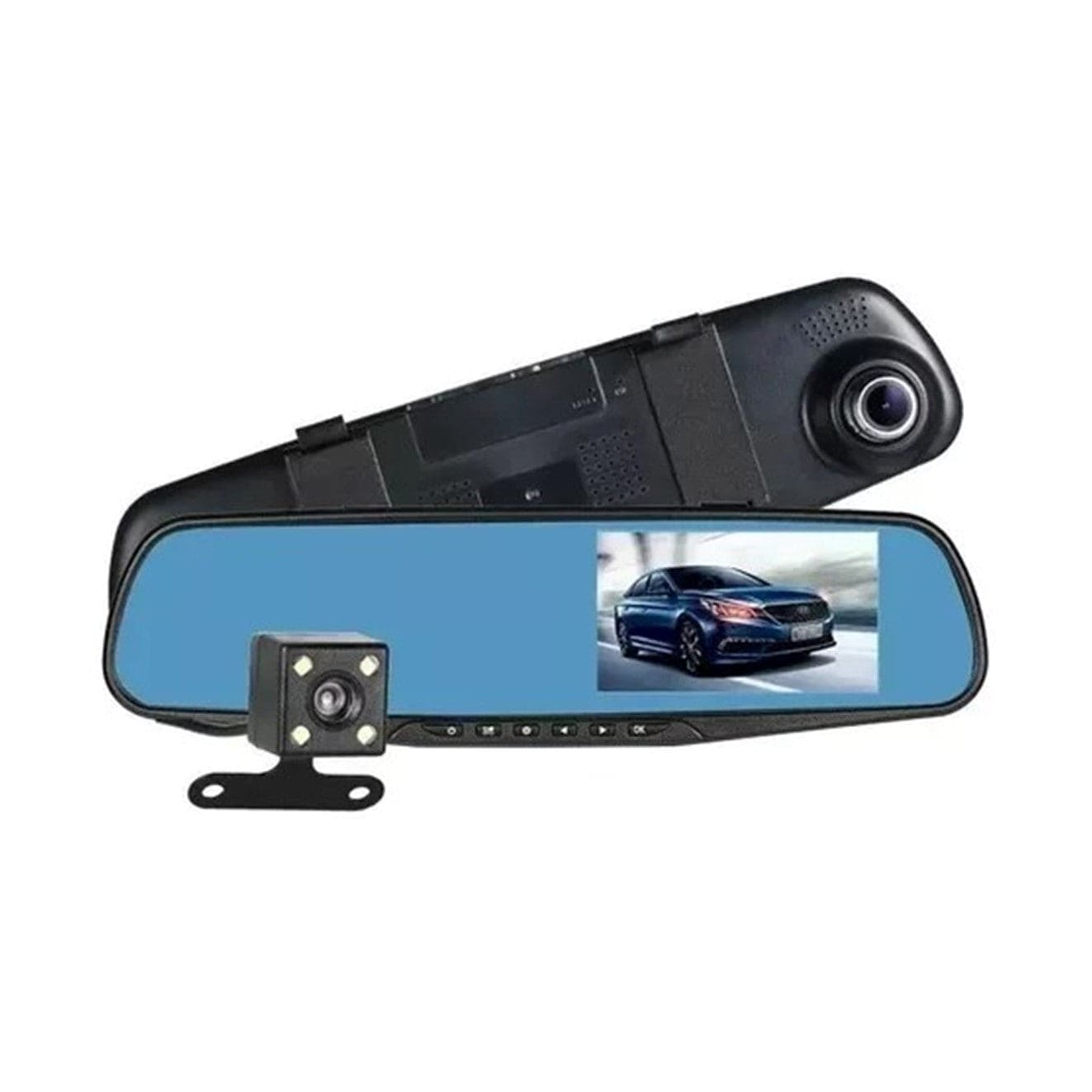 Espejo Retrovisor Doble Camara Dvr Hd