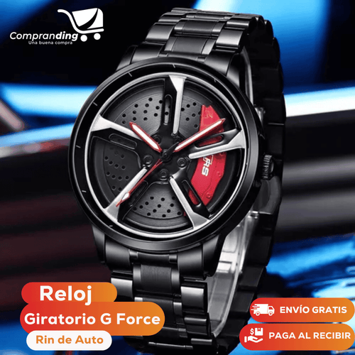 RELOJ GIRATORIO G FORCE RIN DE AUTO
