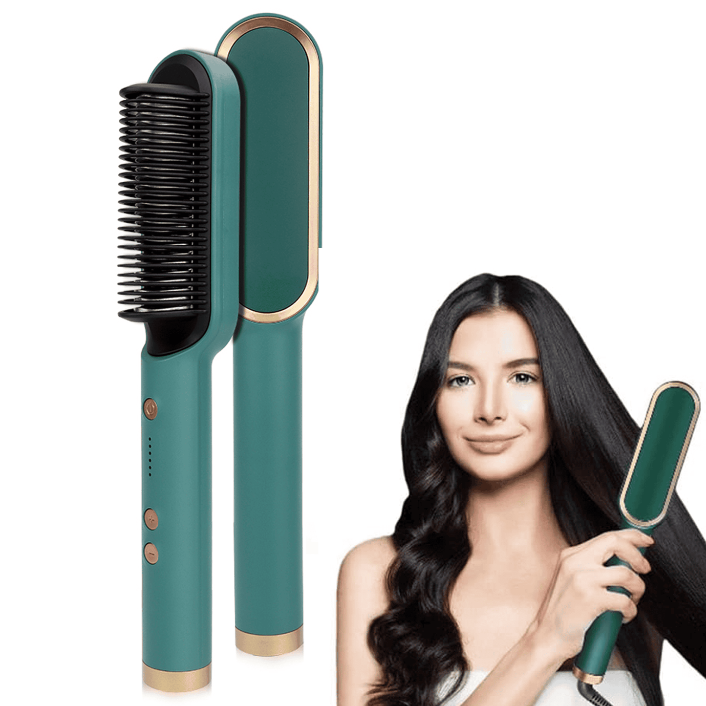 Hair Pro: Cepillo Alisador 2 en 1