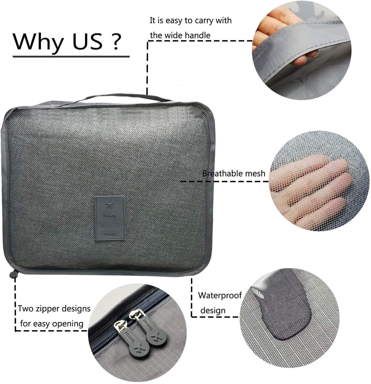 Set Organizador de viaje y hogar de 6 piezas