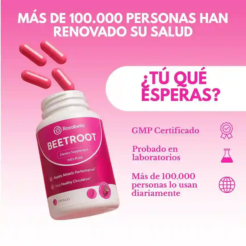 Rosabella - Cápsulas de remolacha orgánica