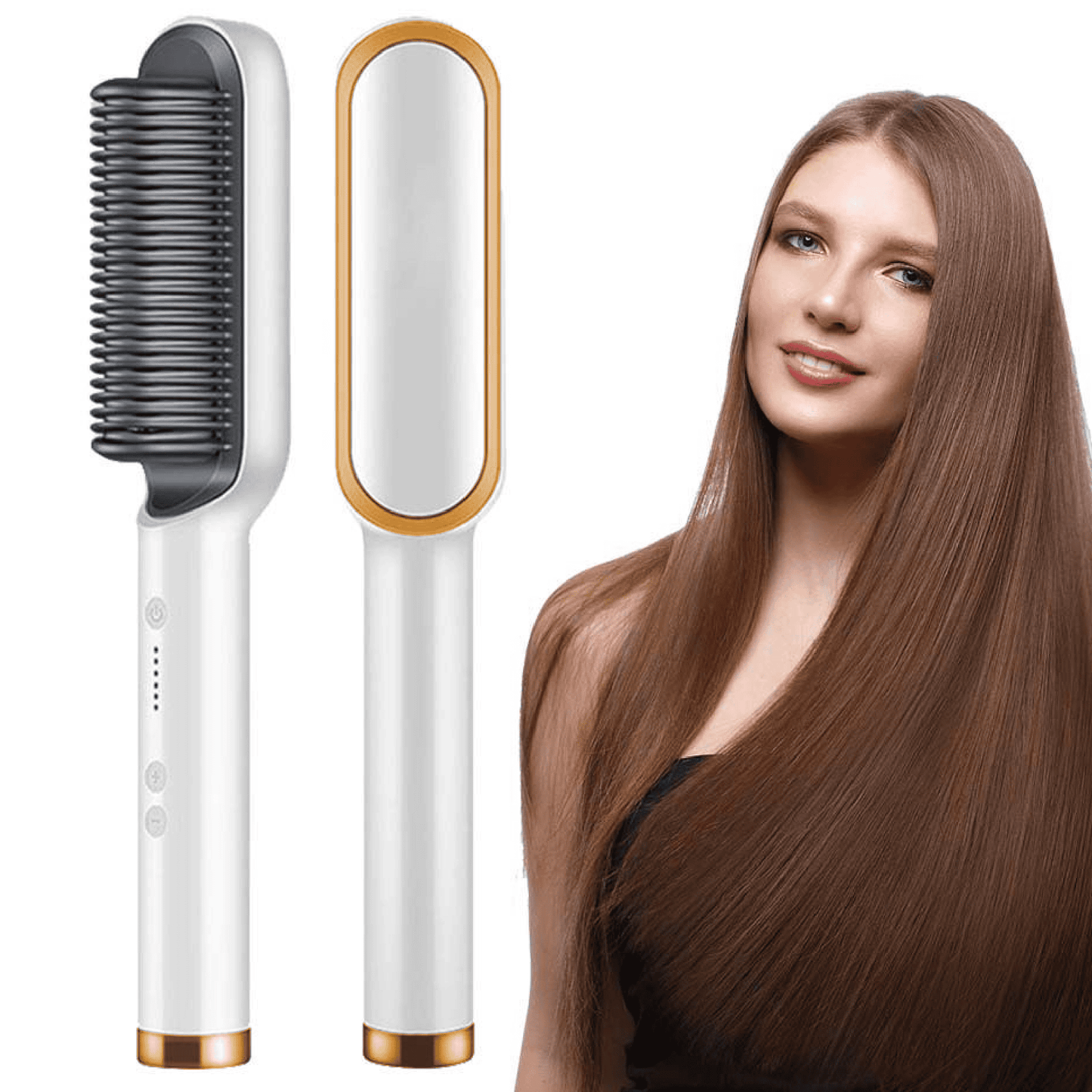 Hair Pro: Cepillo Alisador 2 en 1